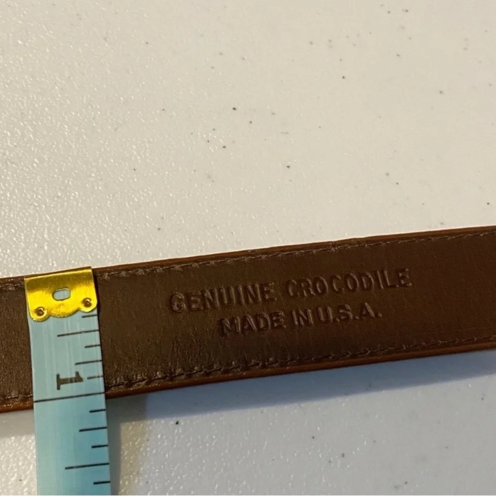 W. KLEINBERG Glazed Alligator Belt